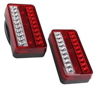 TAFASVCVMK Luz Trasera Coche Conjunto Luz Trasera 12V Para Coche Camión Remolque Furgoneta Freno Parada Trasero Para Luces Indicadoras Marcha Atrás Giro Para Lámpara Señal 2 Uds.