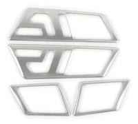 TAFASVCVMK para Benz GLK X204 300 260 200 2008-2015 Marco Manija Puerta Interior Automóvil Cubierta Acero Inoxidable Pegatina Adhesiva(Plata)