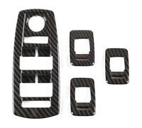TAFASVCVMK para BMW X3 E83 2006-2010 Pegatinas Marco Botón Interruptor Elevalunas Coche Pegatina Adhesiva(Carbon Fiber Look)