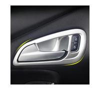 TAFASVCVMK para Focus 3 4 2015-2017 Cubierta Protectora para Manija Interior Coche Pegatina Moldura Puerta Pegatina Adhesiva(Plata)