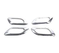 TAFASVCVMK para Peugeot 3008 2009-2015 Pegatina Marco Manija Puerta Ventana Coche ABS Cromado Pegatina Adhesiva(Plata)