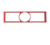 TAFASVCVMK para Seat para León Mk2 2008-2012 Adhesivo para Panel Marco Lectura Trasera Coche Fibra Carbono Suave Pegatina Adhesiva(Rojo)