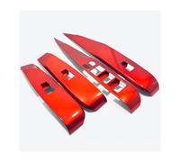 TAFASVCVMK para Toyota para Camry 2024 2025 Reposabrazos Puerta Coche Interruptor Ventana Panel Protección Control Cubierta Embellecedora Pegatina Adhesiva(Rojo)