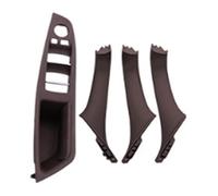 TAFASVCVMK Perilla Puerta Interior Para La Serie 5 F10 F11 F18 520 523 525 528 530 2010-2017 LHD Cubierta Panel Manija Interior Puerta Automóvil Lado Conductor(Mocha,Set)