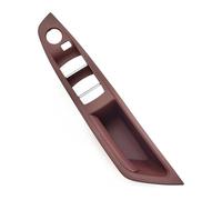TAFASVCVMK Perilla Puerta Interior Para La Serie 5 F10 F11 F18 520 523 525 528 530 2010-2017 LHD RHD Manija Puerta Automóvil Panel Reposabrazos Moldura(Red Brown,RHD)