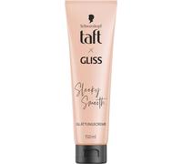 Taft Crema alisadora Gliss Sleeky Smooth (150 ml), crema de peinado para cabello liso sin plancha, con protección adicional contra el secador y antiencrespamiento