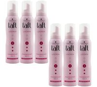Taft Espuma Fijadora Rizos 6 X 150ml Mantenga el Nivel 3 - Larga Duración Rizos