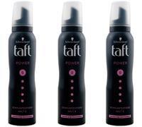 taft Fijador en Espuma POWER 3 x 150ml Fijación 5 Suavidad Tipo Cachemira Unisex