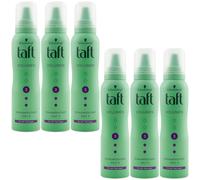 taft Mousse Fijador VOLUMEN 6 x 150ml Fijación 3 para Todos Los Tipos de Cabello