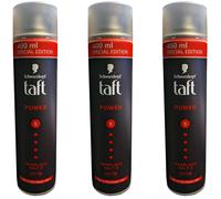 taft POWER Spray Fijador Vegano 3 x 400 ml 72H Fijación 5 XL