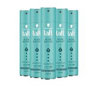 TAFT Spray para el cabello Aloe Boost con complejo de aloe vera y niacinamida, grado de retención 4 (5 x 250 ml), spray de peinado para todo tipo de cabello, laca para el cabello sin siliconas para