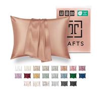 TAFTS Funda de Almohada de Seda de Morera 6A 100% Pura de 22 mm para Cabello y Piel, con Cierre de Cremallera, refrescante, Natural, orgánica, de Doble Cara (Azul Pizarra, King, 20 x 36 Pulgadas, 22