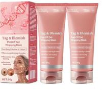 Tag & Blemish Peel-Off Gel Wrapping Mask, Dark Spot Remover for Face,Tag & Blemish Peel-Off Gel, Effectively Improve Skin,Natural Ingredient, Enriching Skin Care for All Skin Tones (2 pcs)