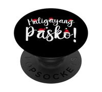 Tagalo Feliz Navidad Maligayang Pasko PopSockets PopGrip Adhesivo