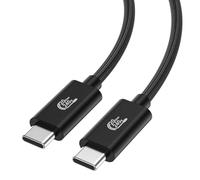TagBreet Cable USB C a USB C de 6 pies, transferencia de datos de 20 Gbps, carga rápida PD de 240 W, 8K a 30 Hz / 4K a 120 Hz, cable USB C trenzado de nailon de 3.2 generación tipo C para iPhone 17