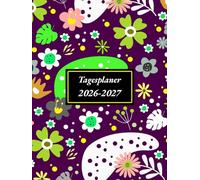Tagesplaner 2026 2027: Kalender 2026 2027 Buchkalender a4 1 tag eine seite - Tag mit Zeiteinteilung | 365 Tage | Terminkalender | Office Planer | Kalenderbuch