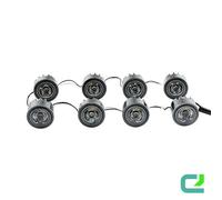 HELLA 2PT 177 696-771 LED-Juego de luces circulación diurna - LEDayFlex - 24/12V - redondo - Montaje - Color de tulipa: transparente - Cable: 120mm - Frontal del vehículo - Kit