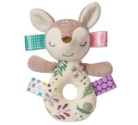 Taggies Soft Ring Baby Rattle, 15-Centimetres, Flora Fawn