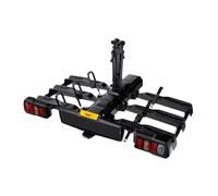 TAGLE Portabicicletas de Bola Yellowstone para 2 y 3 Bicicletas Eléctricas y Tradicionales, Plegable y Basculante, Antirrobo con Candado, Luces 7 y 13 Pines, Carga Máx. 60 kg
