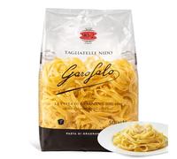Tagliatelle nido Garofalo 500g, Pasta Italiana, Pasta alimenticia de sémola de trigo duro, Contiene gluten, Puede contener trazas de soja, Tiempo de cocción 7 minutos, 1 Paquete de 500 gr