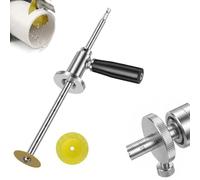 Tagliatubi Interno per PVC con Manico - Profondità di Taglio Regolabile fino a 18 cm (Diametro 15-200 mm), Include Ruota Diamantata per Tagli Interni Lisi e Precisi - Utensile Professionale