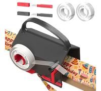 Taglierina con Manico per Carta - Cutter per Rotoli di Carta Regalo, Lama Sicura per Incarti e Progetti Creativi | Accessorio Utile per Posta Ufficio Studenti Insegnanti Adesivi Decorazioni