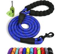 Taglory Correa de Perro Anti Tirones 1,8 m, Mango Acolchado, Azul Oscuro | Correa Resistente para Perros Medianos y Grandes, Asa Acolchada Protege Tu Mano e Hilos Reflectantes para Pasear de Noche