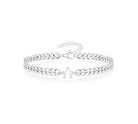 TAGOMEI Pulseras de plata con inicial para hombre, regalos para novio, cumpleaños, graduación, regalos para él, hombres, pulsera de letras A-Z, novio, papá, marido, ajustable, acero inoxidable, no se