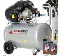 Tagred Compresor 100L 530L / Min. 10bar 3,5kW V2 Trampa de Aceite + 2x