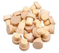 Tagtight 50 tapones de corcho en forma de T, Tapón Botella para Corchos de Vino, Tapones de Vino Reutilizables, de Madera y Goma, para Vino y Cerveza