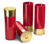 Tagtight Daytight 4 Piezas Vasos de Chupito de Escopeta, Vaso de Chupito de Tequila, Mini Vasos para Whisky, Ron, Licor de Tequila, Vasos de Chupito Pequeños de Plástico para Fiestas y Festivales, Re