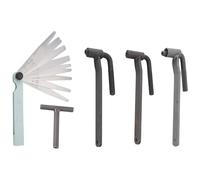 Tagtight Herramienta de ajuste universal de válvula de motor, llave inglesa de 8 mm, 9 mm, 10 mm, llave tipo T, calibre de 0,1 a 2 mm, para reparación de automóviles