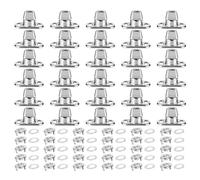 Tagtight Juego de 30 cierres de bloqueo giratorio con ojales de botón giratorio, tornillos de montaje para cierre marino de lona