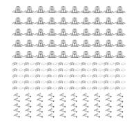 Tagtight Juego de 50 cierres de rosca para ojales ovalados, cierres de rosca con ojales y pernos, perilla giratoria, para lona de remolque, lona de lona y accesorios de hardware