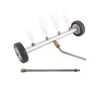 Tagtight Limpiador de alta presión para coche, debajo del suelo, escoba de agua con 2 barras de extensión, limpiador de suelo de coche, escoba de agua con 4 boquillas de pulverización, limpiador de