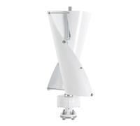 Tagtuell 100W 24V Generador de viento vertical, aerogenerador de energía eólica con controlador, turbina de 2 aspas de potencia vertical para exteriores, operación silenciosa, aleación de aluminio