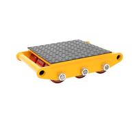 Tagtuell 15 Ton Heavy Duty Roller Amarillo, Industrial Maquinaria Mover, Ruedas de Transporte Rodillo Industrial Rodillos Blindados Rodillos para Máquinas, Muebles y Electrodomésticos, Rotación de 360