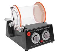 Tagtuell Pulidor de mesa de joyería, kit de pulido de joyas, pulidora de vaso rotativo, máquina pulidora de barril con perlas de pulido, para oro, plata, joyas