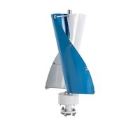 Tagtuell Turbina eólica de 100 W 24 V, kit de generador de viento vertical para uso doméstico con controlador, 2 cuchillas de aleación de aluminio, duradero, funcionamiento silencioso