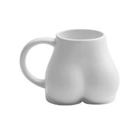 Tagutta De Café - Cerámica Blanca De 300 Ml, De Café Novedad, Taza De Cabeza De Cerámica | Contenedor De Bebidas Blancas, De Bebida Divertido Y Uso Para Servir Para Fe