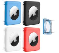 TagVault AirTag Safety Pin 4 Pack The Best AirTag Holder for Kids LowProfile Doesnt Dangle Elevation Lab Blue White