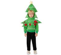 TAGVO Disfraces NavideñOs para NiñOs, Ropa de Navidad de Trajes de Cosplay de Bastones de Caramelo para áRboles de Navidad Infantiles para Ropa Festiva Mascarada Cosplay Carnaval