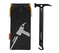 TAGVO Martillo de Camping con Clavijas para Tienda de campaña y removedor de estacas multifuncionales, Martillo multifunción para Acampar al Aire Libre, Martillo de Aluminio con Bolsa de