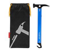 TAGVO Martillo de camping, martillo multifunción de aluminio para tienda de campaña al aire libre con removedor de estacas de tienda de campaña, color azul