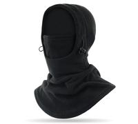 TAGVO Pasamontañas Balaclava Térmica Espesar Forro Polar Pasamontañas Moto, Cortaviento Integral, Capucha Moto Protector Sombrero Invierno Esquí Máscara Al Aire Libre