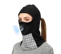 TAGVO Pasamontañas de Invierno para Hombre y Mujer, Máscara de Esquí Transpirable con Panel de Rejilla, Cubreboca Térmico a Prueba de Viento para Ciclismo, Correr y Esquiar