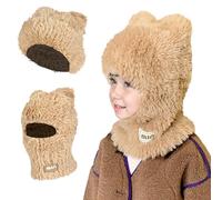 TAGVO Pasamontañas de Invierno para Niños 4 a 10 Años, Pasamontañas de Esquí Ciclismo Moto con Termico Forro Polar, 3 en 1 Gorro Beanie Bufanda Balaclava para Deporte niños y niñas