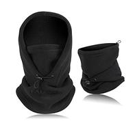 TAGVO Pasamontañas Máscara De Esquí a Prueba De Viento Capucha De Lana Térmica Invierno Uso Multiusos Mascarilla Unisex Cálido ＆ Cubierta Facial Transpirable Calentador De Cuello Pesado para