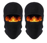 TAGVO Pasamontañas para Motocicleta Invierno, Transpirable Térmica Cortaviento Máscara Esquí & Gorro Beanie, Multiusos Máscara de Punto elástico Balaclava Ski Mask para Bicicleta Esquiar Corriendo