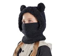 TAGVO Pasamontañas Térmico de Invierno Niños, Multifuncional Balaclava Prueba de Viento Cálido Máscara de Esquí, Cute Animal Gorro Forro Polar con Calentador de Cuello para Niños Niñas 4-10 Años